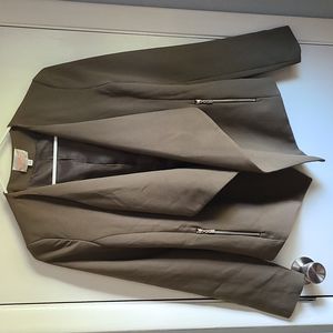 Open front blazer with pockets